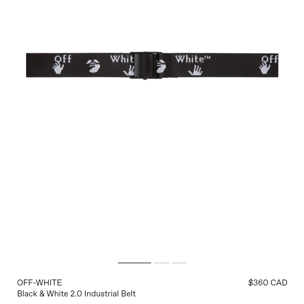 Offwhite logo belt